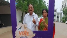 Telangana: Former Vice President M Venkaiah Naidu, wife cast vote in Hyderabad